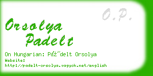 orsolya padelt business card